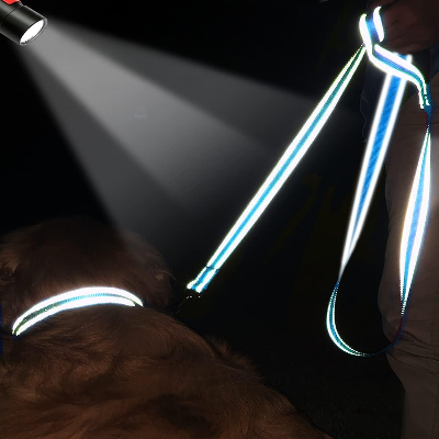 Collier Chien - DogsHarnessCollar™ - Bleu Bébé